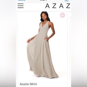 Nude Azazie Bridesmaid/Formal Dress Size A8